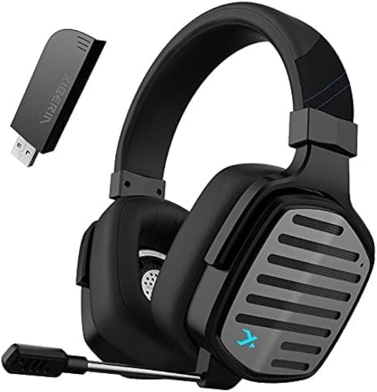 Photo 1 of G02 Pro 2.4GHz Wireless Gaming Headset with Mic, 17-Hour Battery Life, Detachable Magnetic Ear Cups, Compatible with PS5, PS4, PC