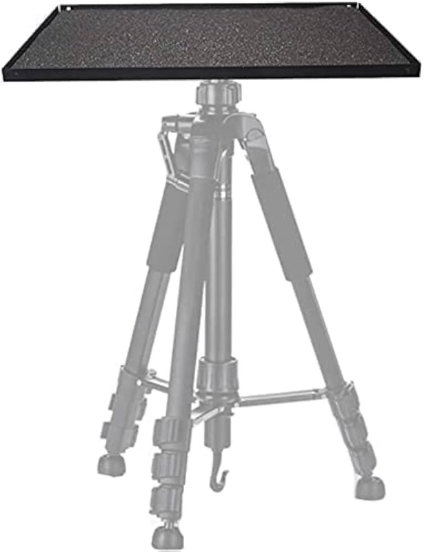 Photo 1 of Coret Projector Tray, Laptop Tray Platform Holder Pallet for 3/8" or 1/4" Screw Tripod Stand Mount Widely Use in Classrooms, Meeting Rooms,Stage,Studio,Office,Outdoor (11 x 15 inch)