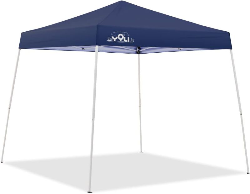 Photo 1 of (incomplete)(sold for parts)YOLI Discover 64 10’x10’ Instant Canopy: Blue Top with White Frame