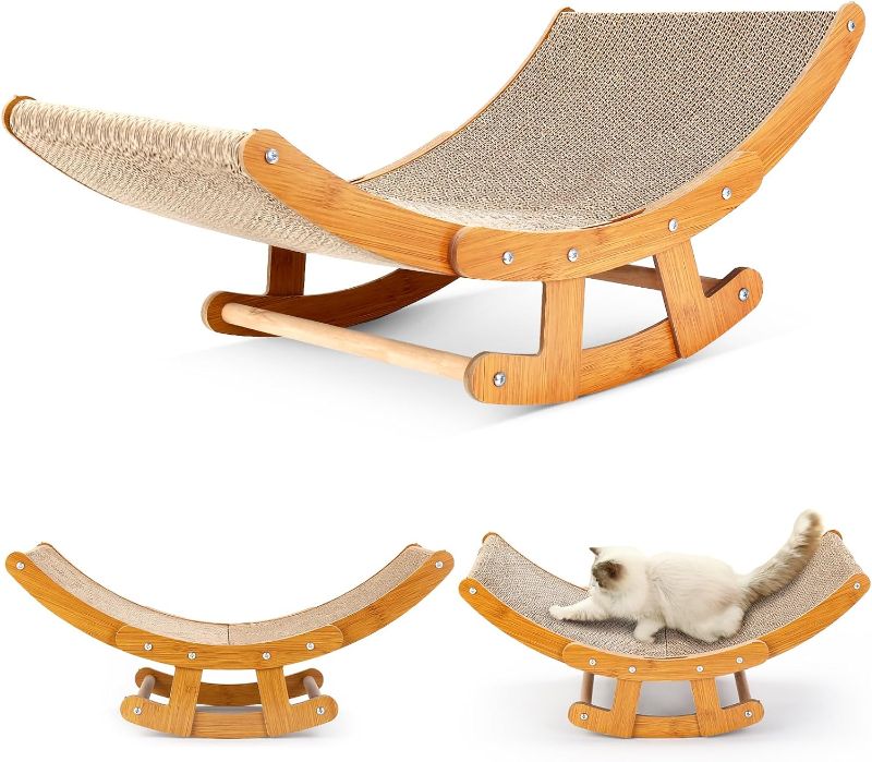 Photo 1 of (STOCK PHOTO FOR SAMPLE ONLY) - Cat Scratcher for Indoor Cats,2-in-1 Cardboard Cat House,Cardboard Cat Scratcher,Cat Scratching Pad Lounge Bed for Small Medium Large Cat