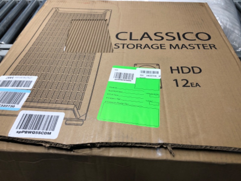 Photo 1 of DARKROCK Classico Storage Master Case ATX Computer Case Mid Tower with 4x120mm Black Fans, USB 3.0 Ready 10 x3.5'' HDD+3 x2.5'' SDD 360mm Supported on Top & Front Radiator NAS Home Server - Black