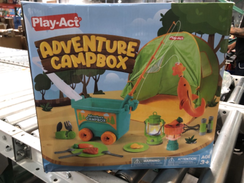 Photo 2 of (STOCK PHOTO FOR SAMPLE) - 40 PCS Kids Camping Set, Pop Up Play Tent with Kids Cookware Toy, Outdoor Explore Kit & First AID playset, Indoor Outdoor Kids Pretend Play Toys for 3 4 5 6 7 8 Year Old Boys and Girls