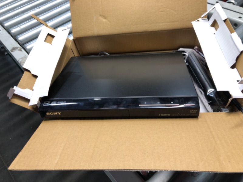 Photo 1 of **prev used, powered on, has outsider dvd in it. unable to test further***Sony DVPSR510H DVD Player, with HDMI port (Upscaling) & Amazon Basics High-Speed HDMI Cable, 6 Feet, 2-Pack DVD Player + 2-pack 6 Feet HDMI Cable