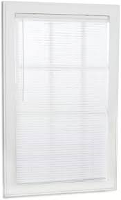 Photo 1 of (READ FULL POST) Project Source Room Darkening 1-in Slat Width 46-in x 64-in Cordless White Vinyl Room Darkening Mini-blinds
