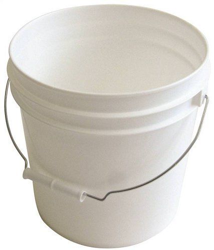 Photo 1 of  1-Gallon White Plastic Pail Paint Pail/Container Set of 2 
