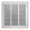 Photo 1 of 16 in. x 16 in. Steel Return Air Filter Grille in White
