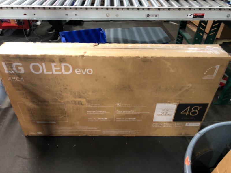 Photo 3 of **new**opened to inspect**LG 48-Inch Class OLED evo C4 Series Smart TV 4K Processor Flat Screen with Magic Remote AI-Powered with Alexa Built-in (OLED48C4PUA, 2024) 48 Inch TV Only