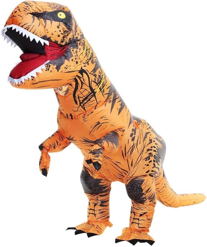 Photo 1 of **prev used**Inflatable Dinosaur Costume Adult, Dinosaur Inflatable Costume for Adult, Blow Up Dinosaur Costume for Halloween Cosplay Party Christmas