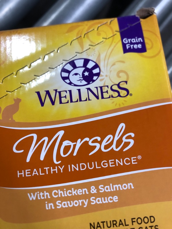 Photo 3 of (non refundable item)(24count) (see all images) Wellness Healthy Indulgence Natural Grain Free Wet Cat Food, Morsels 