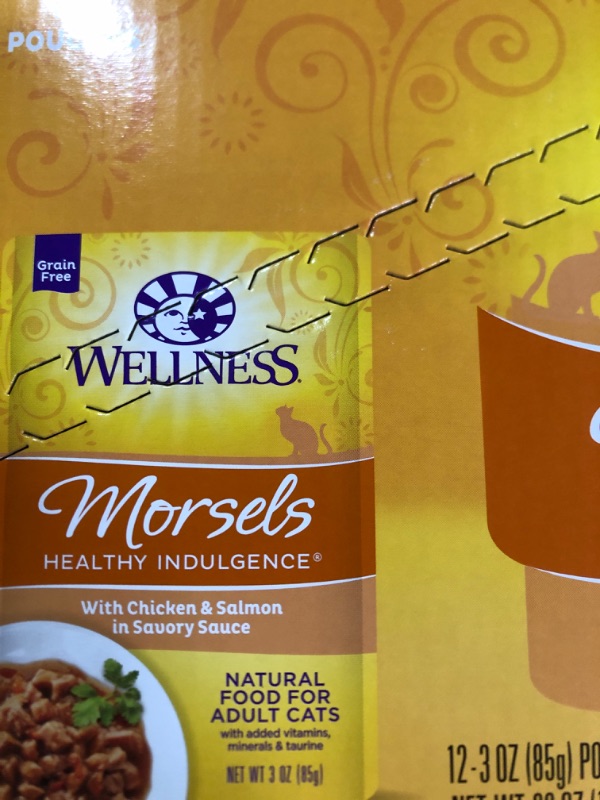 Photo 2 of (non refundable item)(24count) (see all images) Wellness Healthy Indulgence Natural Grain Free Wet Cat Food, Morsels 