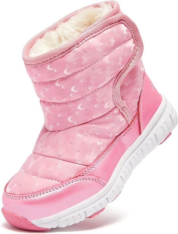 Photo 1 of HOBIBEAR Toddler Snow Boots for Boys Girls Kids Outdoor Winter Shoes (Toddler/Little Kid)-Size 2