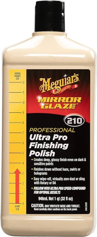 Photo 1 of **NO RETURNS**Meguiar's Professional Ultra Pro Finishing Polish M21032 - Achieve a Mirror-Like Finish on Your Car - Remove Swirls and Holograms While Increasing Gloss and Shine, 32 Oz