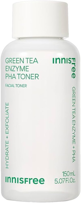 Photo 1 of **NO RETURNS**innisfree Green Tea Enzyme PHA Toner with Hyaluronic Acid and Green Tea, Hydrating Korean Toner for Glowing Skin