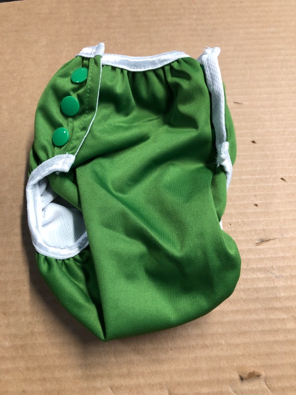 Photo 3 of Bambio & Boo - Leak-Proof Reusable Swim Diapers, Easy-Wash Design & Fully Adjustable, 9-40 Months-Small (green)