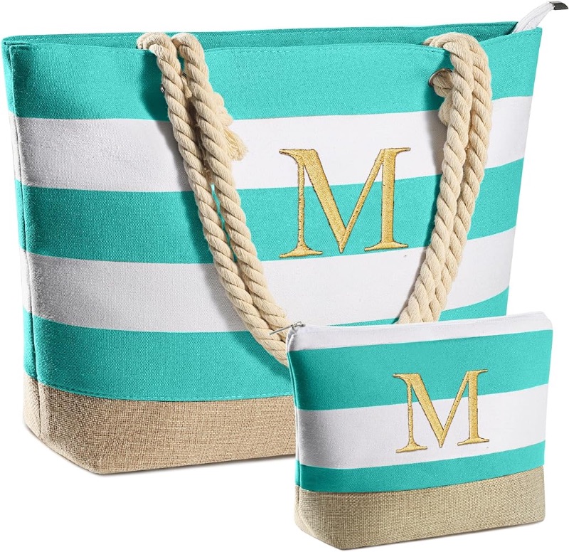 Photo 1 of Initial Beach Tote Bag 