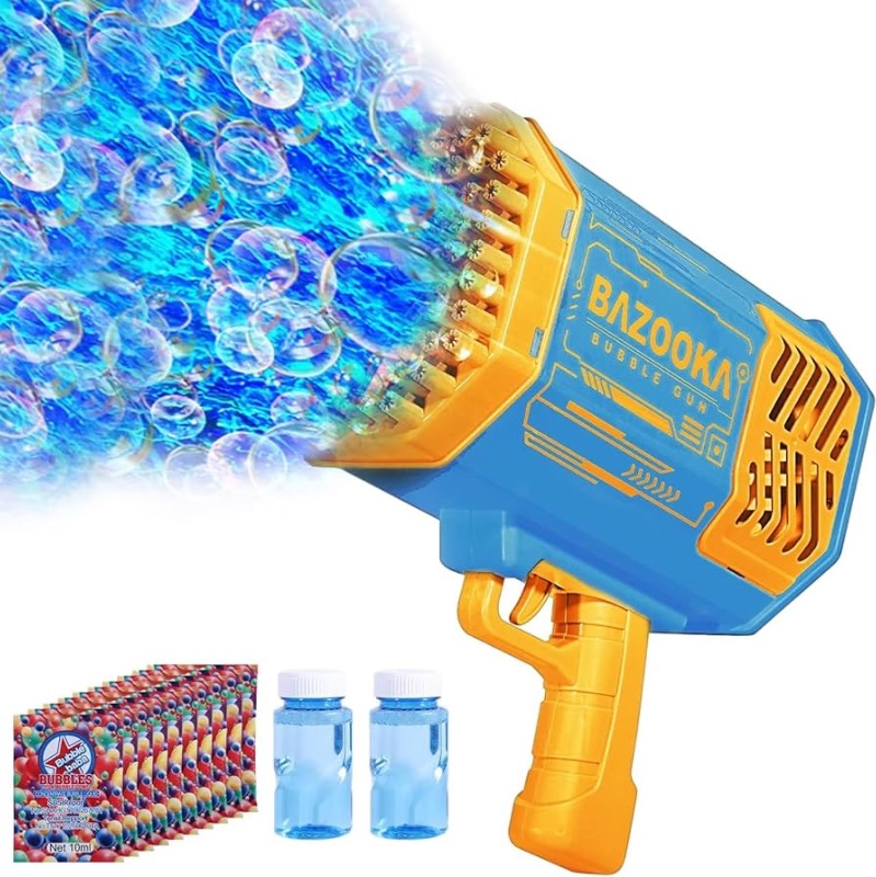 Photo 1 of Bubble Machine Gun Kids Toys, Bubble Gun with Colorful Lights and Thousands Bubbles, Outdoor Toy Birthday Party Favors Gifts for Boys Girls Age 3 4 5 6 7 8 9 10 11 12 Years Old