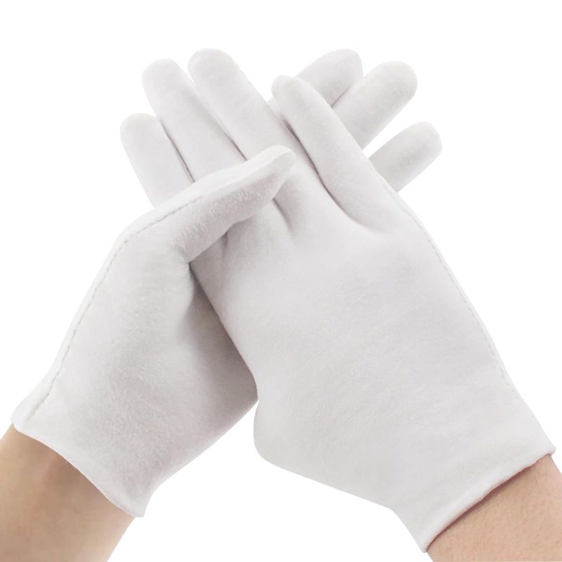 Photo 1 of **BUNDLE**No Returns**(2 packs)GRIMSON White Gloves - 6 Pairs Per Pack