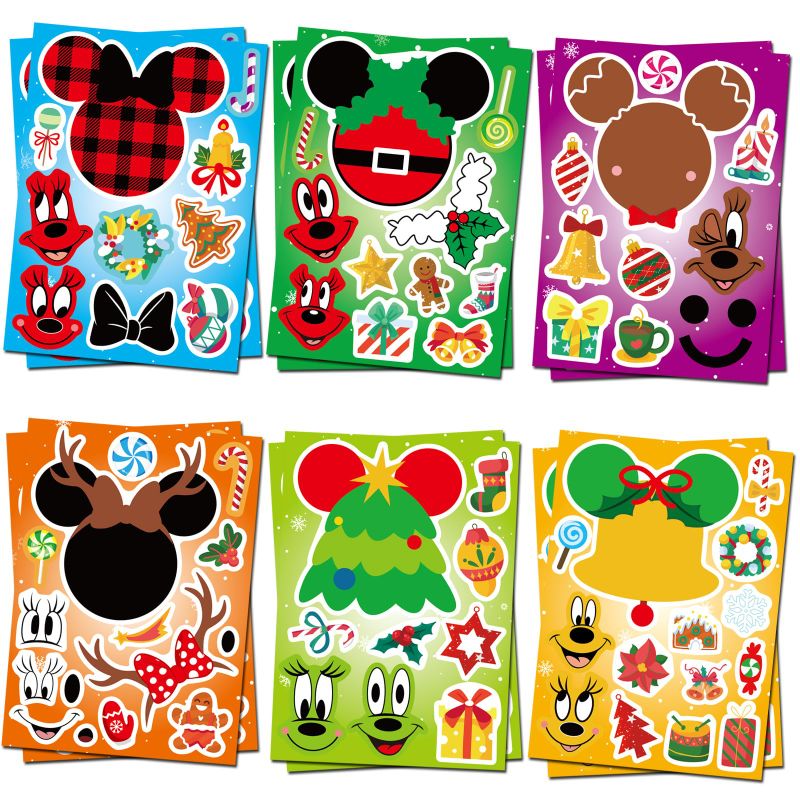 Photo 1 of **BUNDLE**No Returns**(2 packs) 36Pcs Make Your Own Christmas Mouse Toys Stickers