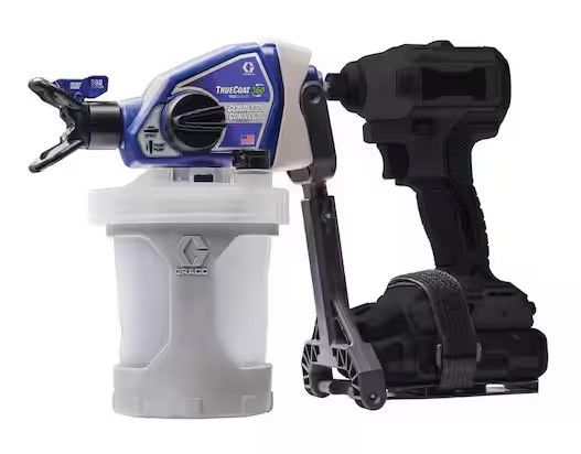 Photo 1 of [READ NOTES] Graco 26D360 TrueCoat 360 Dual Speed Paint Sprayer, Blue/White