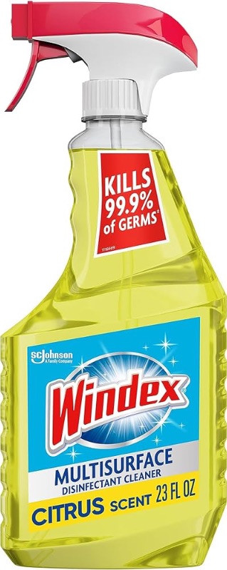 Photo 1 of **BUNDLE**No Returns**(6 qty) Windex Multisurface Cleaner and Disinfectant Spray, Citrus Fresh Scent, 23 Fl Oz