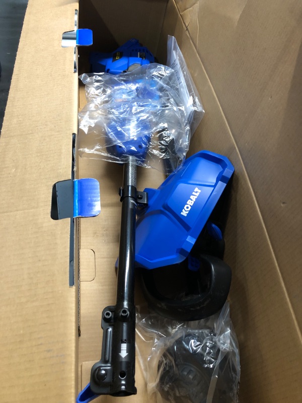 Photo 2 of ***USED - NO BATTERY OR CHARGER - UNABLE TO TEST***
Kobalt 24-volt 15-in Split Shaft Attachment Capable Battery String Trimmer (Battery and Charger Not Included)