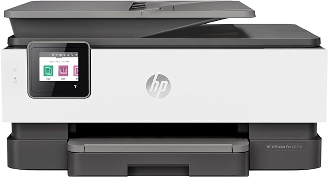 Photo 1 of **REFURBISHED HP OfficeJet Pro 8025e Wireless Color All-in-One Printer with bonus 6 free months Instant Ink with HP+ (1K7K3A), Gray
