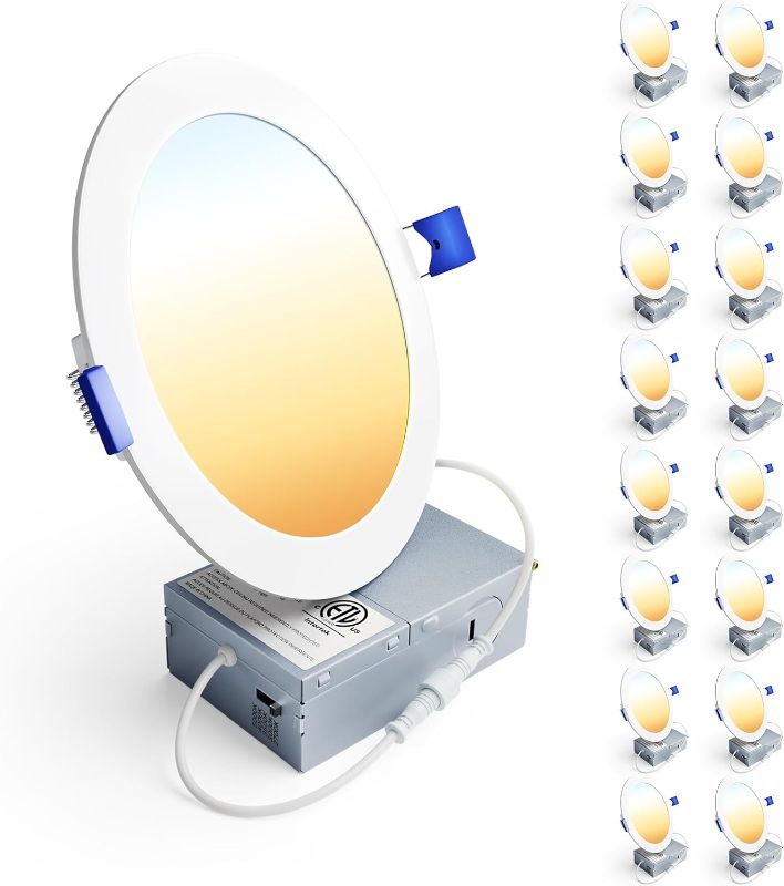 Photo 1 of 
Ensenior 16 Pack Ultra-Thin LED Recessed Lighting