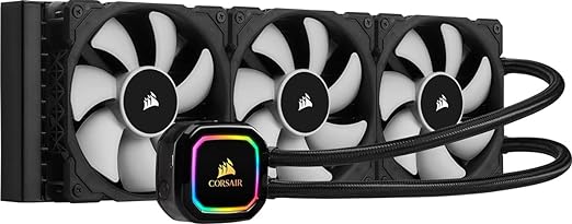 Photo 1 of CORSAIR iCUE H150i RGB PRO XT, 360mm Radiator, Triple 120mm PWM Fans, Advanced RGB Lighting and Fan Control with Software, Liquid CPU Cooler
