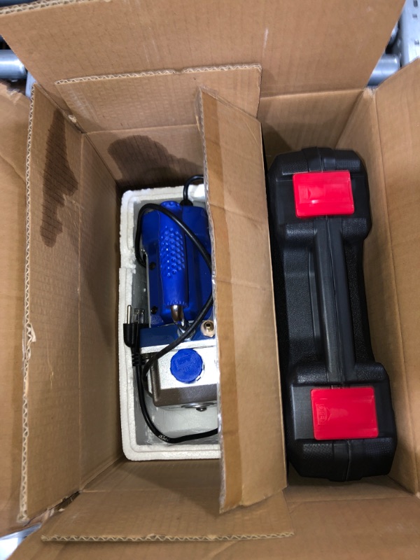 Photo 5 of (NON-REFUNDABLE) P PBAUTOS 3CFM 1/4HP Single Stage Vacuum Pump and 3-Way Manifold Gauge Set for R12, R22, R134A, R502 Refrigerants for HVAC Refrigeration Recharging and Maintenance, No Oil Included 3CFM Vacuum Pump Set