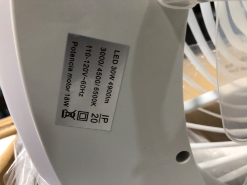 Photo 1 of LODADRA 20'' Ceiling Fans with Lights, Low Profile Ceiling Fan with Light and Remote, Flush Mount Ceiling Fan with 6-Speed Reversible for Bedroom Living Room Kitchen Back RGB+Silver