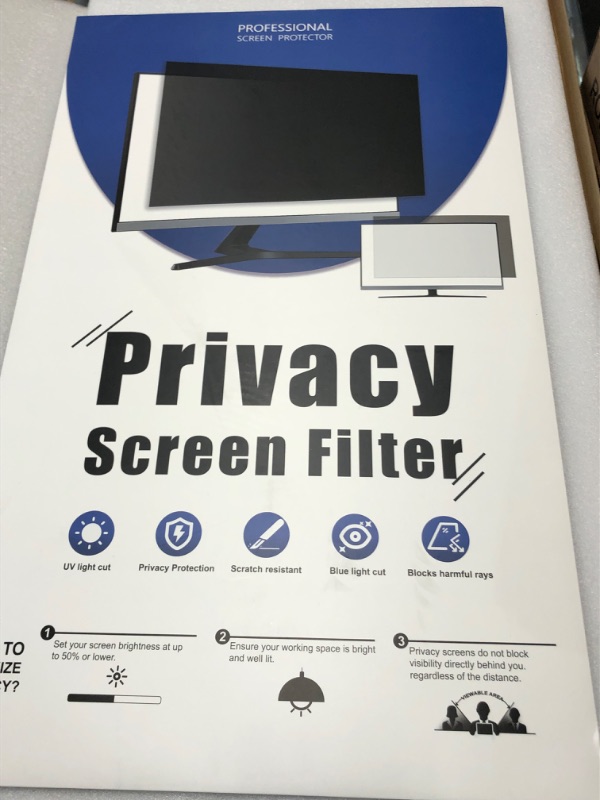 Photo 3 of [2 Pack] 32 Inch Computer Privacy Screen Filter for 16:9 Widescreen Monitor