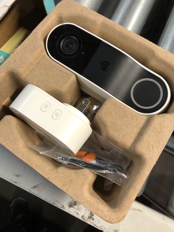 Photo 2 of Kasa Smart Video Doorbell Camera Hardwired w/ Chime, 2K Resolution, Always-on Power, Night Vision, 2-Way Audio, Real-Time Notification, Cloud & SD Card Storage, Works w/ Alexa & Google Home (KD110)