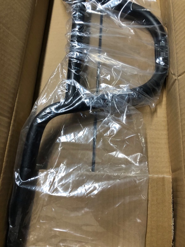 Photo 2 of AkiiGer BMX Handlebar 22.2mm Bike Riser Handlebar, Length 680mm, Bicycle Handle Bars Aluminium Alloy Black