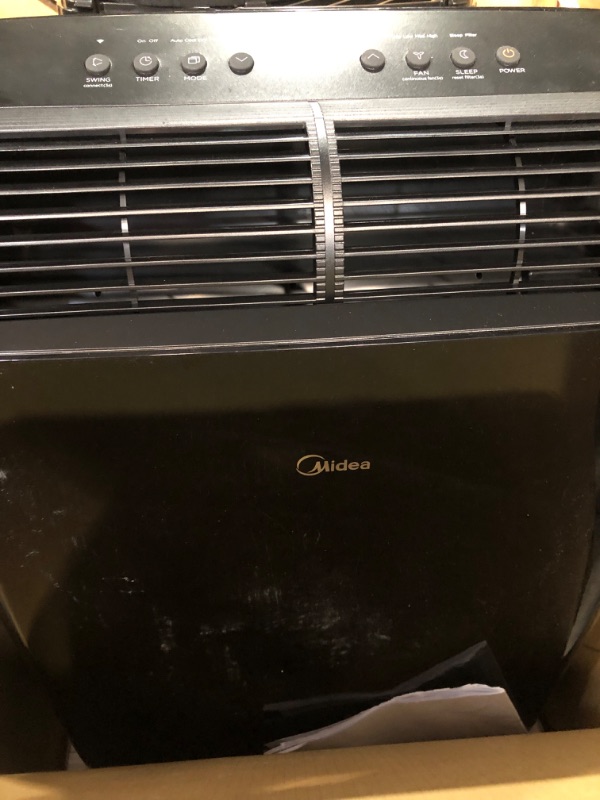 Photo 2 of (not functional)(sold for parts only)Midea 10,000 BTU Duo Inverter Wi-Fi Enabled Portable Air Conditioner
