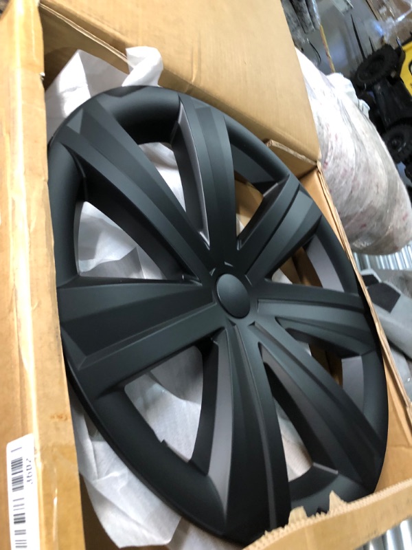 Photo 1 of ERfairdeal (Set of 4) 19 Inch Tesla Model Y Wheel Cover Hubcaps Caps Rim, 4 Replacement Hub Caps for Stylish Car 