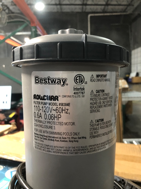 Photo 1 of ***USED - LIKELY MISSING PARTS - UNABLE TO VERIFY FUNCTIONALITY***
Bestway Fast Set Inflatable Pool Set (12' x 30") Rattan Print 144"L x 144"W x 30"H Rattan Print | Round Above Ground Pool | Includes Filter Pump & Repair Patch 12’ x 30” 