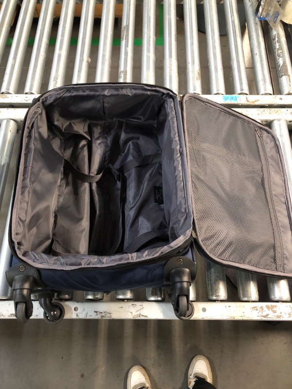 Photo 3 of (READ FULL POST) U.S. Traveler Anzio Softside Expandable Spinner Luggage, Navy, Carry-on 22-Inch Carry-on 22-Inch Navy