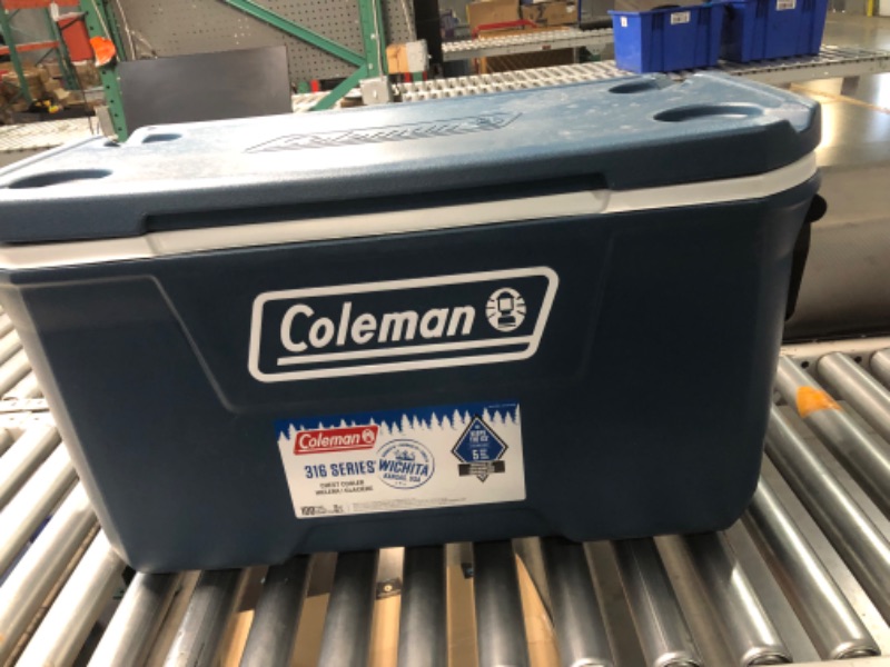 Photo 2 of **APPEARS VERY LIGHTLY USED**
Coleman 316 Series 70 Quart Cooler
