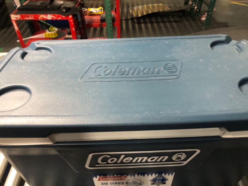 Photo 4 of **APPEARS VERY LIGHTLY USED**
Coleman 316 Series 70 Quart Cooler
