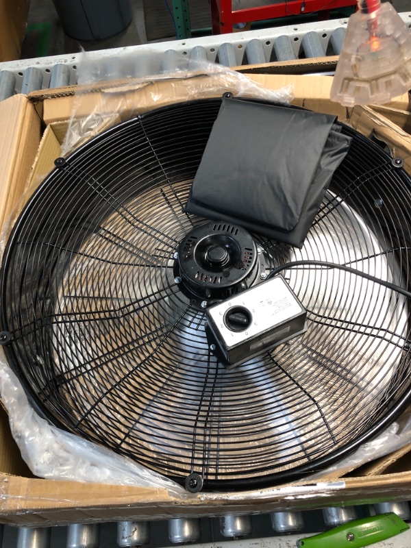 Photo 2 of (READ FULL POST) 24" High Velocity Drum Fan, 8100 CFM 3-Speed Industrial Heavy Duty Metal Shop Fan for Workshops, Warehouse, Garage, Factory and Basement - UL Listed
