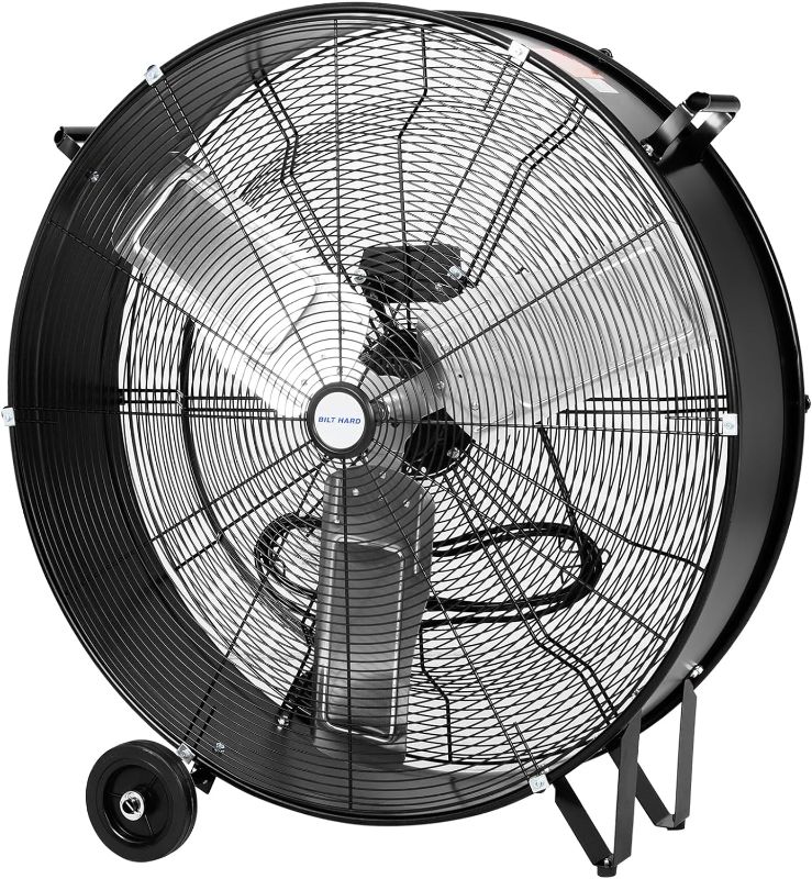 Photo 1 of (READ FULL POST) 24" High Velocity Drum Fan, 8100 CFM 3-Speed Industrial Heavy Duty Metal Shop Fan for Workshops, Warehouse, Garage, Factory and Basement - UL Listed
