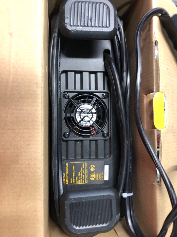 Photo 2 of DEWALT DXAEC100 DXAEC100 Professional 30-Amp Battery Charger and 3-Amp Maintainer with 100-Amp Engine Start, Yellow