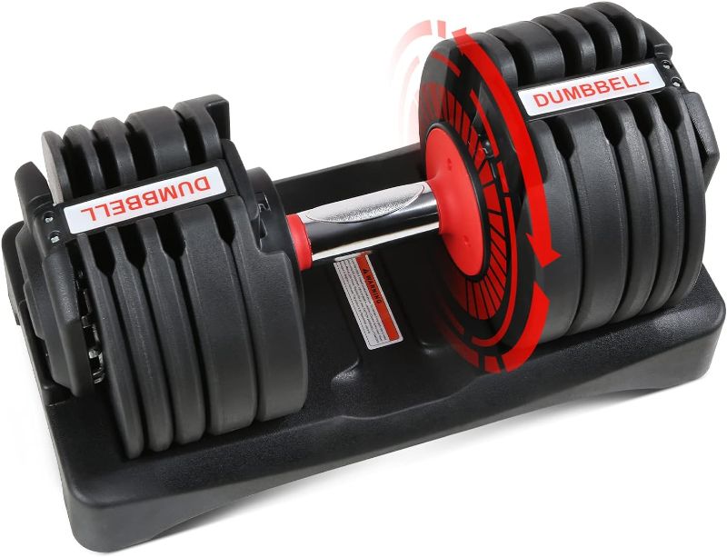 Photo 1 of (READ FULL POST) STOCK PHOTO FOR REFERENCE ONLY**All in One Adjustable Dumbbells, Tahoe Trails Dumbbell Set from 5.5-52lbs, Adjustable Weights by Turning Handle