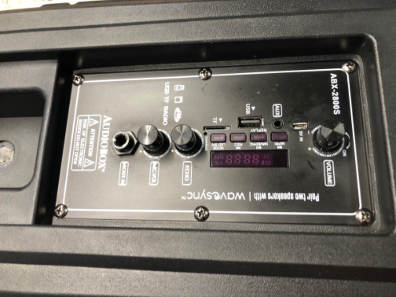 Photo 1 of Audiobox 2 x 8" Stacked PA Speaker with Stand
