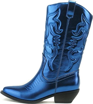Photo 1 of *****STOCK IMAGE FOR SAMPLE*****
Soda Reno Women Western Cowboy Pointed Toe Knee High Pull On Tabs Boots Sz 11
