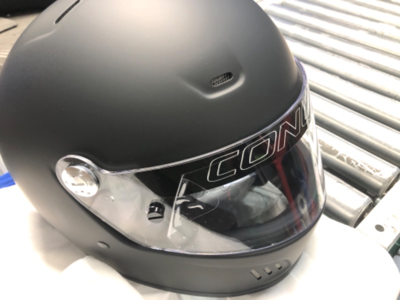 Photo 2 of Conquer Snell SA2020 Full Face Auto Racing Helmet X-Large Black