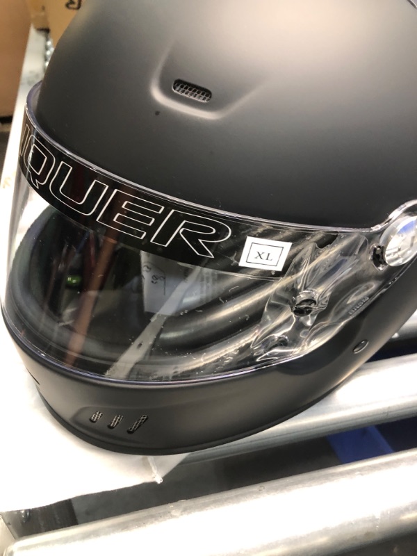 Photo 3 of Conquer Snell SA2020 Full Face Auto Racing Helmet X-Large Black