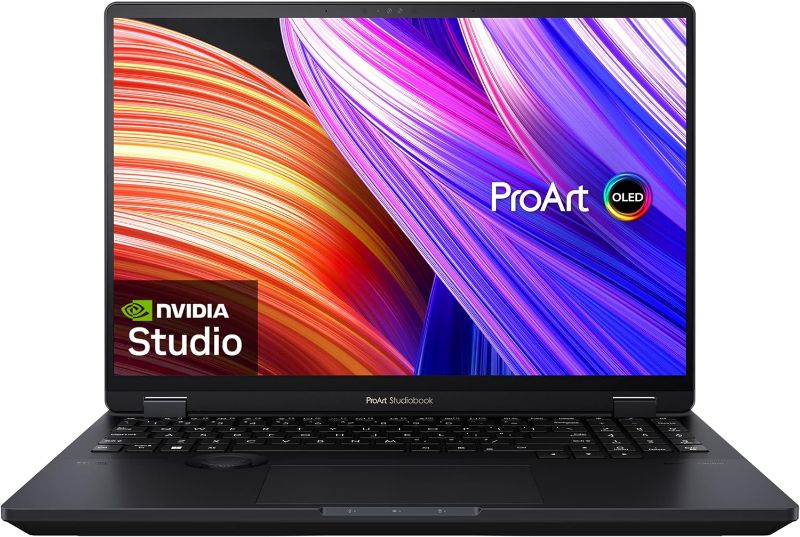 Photo 1 of **READ NOTES**ASUS 023 ProArt StudioBook 16 OLED Laptop, 16” 3.2K OLED Touch Display, Intel Core i9-13980HX CPU, Nvidia GeForce RTX 4060 GPU, 16GB DDR5 RAM, 1TB SSD, Windows 11 Home, H7604JV-PS94T, Mineral Blacks
