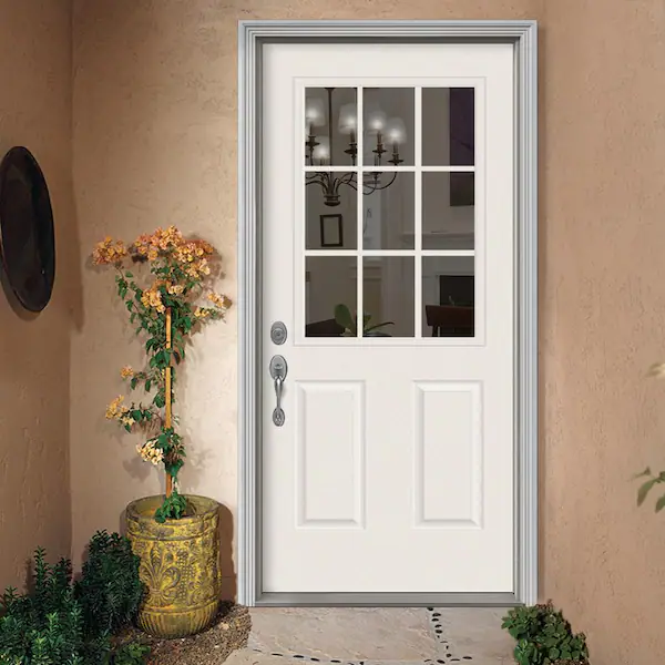 Photo 1 of [STOCK PHOTO FOR REFERENCE]
38 in x 80 in 9 pain glass front door.