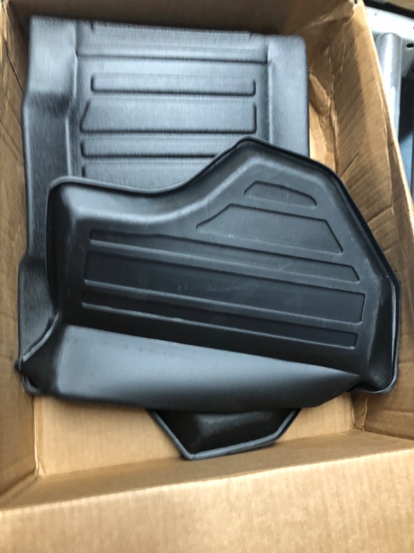 Photo 2 of BestEvMod for Rivian R1T R1S All-Weather Front Trunk Mat TPE Material Rubber Cargo Liner Compatible 